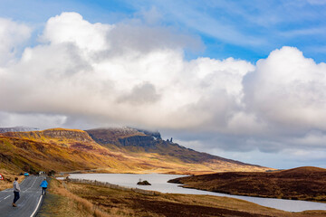 Sunny view of the Old Man of Storr