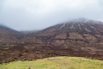 Overcast view of rural landscape