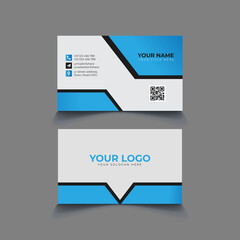 Unique modern business card design template vector