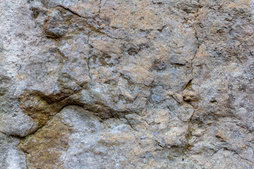 Natural natural stone, stone tunnel of a mountain river ,inert material used for construction work and decorative decoration, close-up.