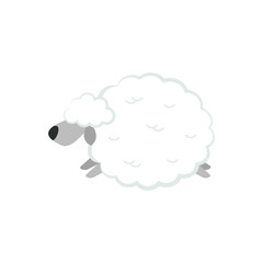 Sheep cartoon. Sheep character design.