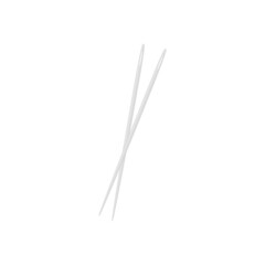 Sewing needle vector. Sewing needle with thread isolated on white background.