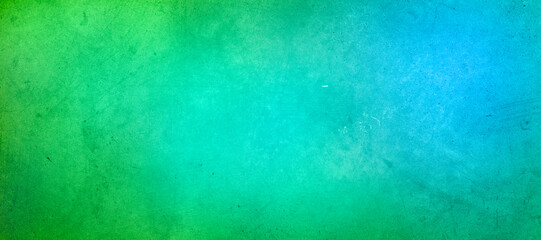 Green and blue concrete background