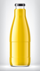 Glass Bottle on background. 