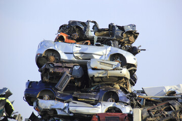 Metal scrap is collected for reuse 