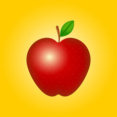 red apple