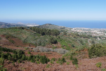 Aussicht auf Küste Gran Canaria am Pico de Osorio 