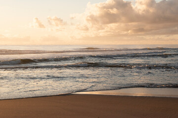 sunset on the beach