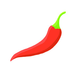 Pepper in cartoon style. vegetable icon. Nature in spring and summer. For designing a wide range of objects with varying sizes and colors without loss of quality.EPS10.