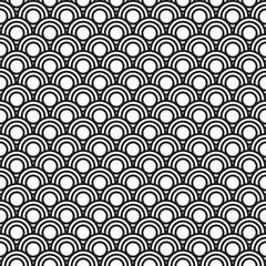 Tileable texture mask - Circular geometric pattern with discs - Chinese New Year and Asian festivity background wallpaper with tiles 