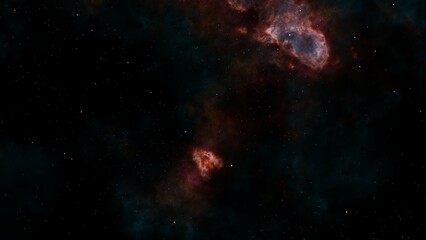 Naklejka na ściany i meble Night sky with stars. Universe. Cosmos. Galaxy. Nebula.