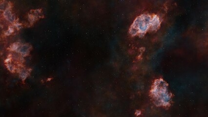 Obraz na płótnie Canvas Deep space nebula with stars. Supernova Multicolor Starfield Space outer space background with nebulas and stars. Star clusters.