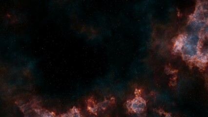 Obraz na płótnie Canvas Science fiction fantasy in high resolution. Deep space nebula. star planet.
