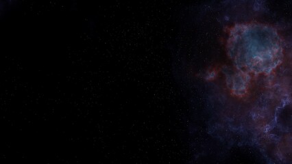 Deep space nebula with bright stars. Multicolor Starfield Infinite space. Milky way. Outer space background with stars and nebulas. Star clusters, Supernova nebula outer space background.