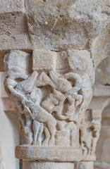 romanic capital from Sant Joan de les abadesses