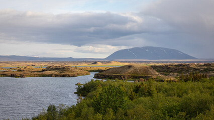 Panorama von Skutustadagigar in Myvatn, Island. © Hendrik