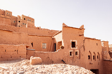 The houses of the village of Ait Ben Haddou near Ouarzazate in Morocco.