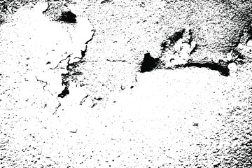 Grunge vector texture. Abstract cracked background. Aged and weathered broken surface. Dirty and damaged. Detailed rough backdrop. Vector graphic illustration.