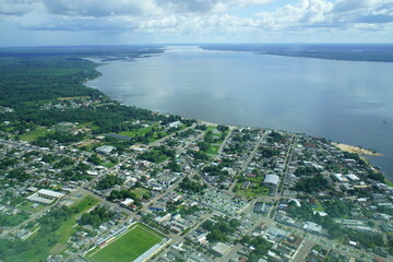 Approach for landing on Maués Amazon, Brazil. 