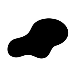 Blob abstract shape organic vector banner design element
