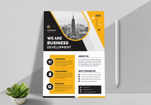 Business Development Flyer Layout