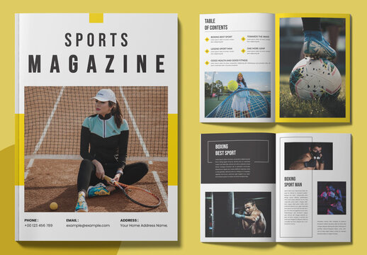 Sport Magazine Layout Design