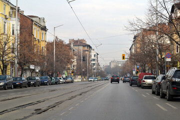 Driving around Sofia, the capital of Bulgaria.