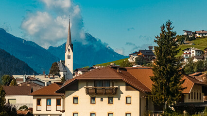 Beautiful church on a sunny summer day at Sillian, Tyrol, Austria