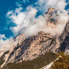 Beautiful alpine summer view at the dolomites near Cortina d&rsquo;Ampezzo, Italy