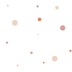 Seamless pattern with pink dots different size on a light background in cartoon style 