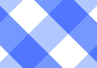 Fototapeta na wymiar Blue Gingham pattern. Texture from rhombus/squares for - plaid, tablecloths, clothes, shirts, dresses, paper, bedding, blankets, quilts and other textile products. Vector illustration