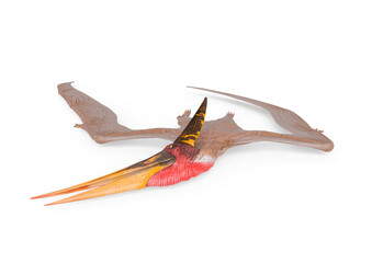 pteranodon is dead in white background © DM7