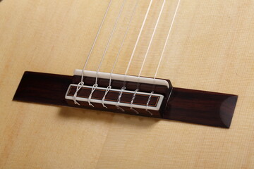 close up of a guitar