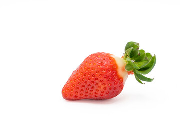 tasty and clean strawberry isolated on white background