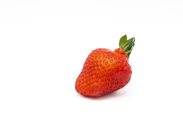 tasty and clean strawberry isolated on white background