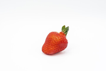 tasty and clean strawberry isolated on white background