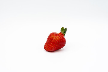 tasty and clean strawberry isolated on white background