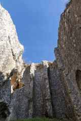 Ancient rock church near village of Mihalich, Bulgaria