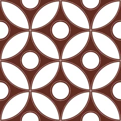 Tafelkleed etnisch bruin vlinder naadloos patroon © selos47
