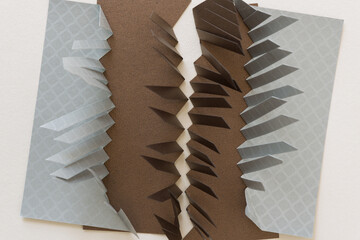 paper object with fringe