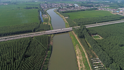 Canal natural scenery, North China