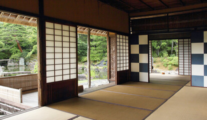 Interor of the Katsura Imperial Villa in Kyoto - obrazy, fototapety, plakaty