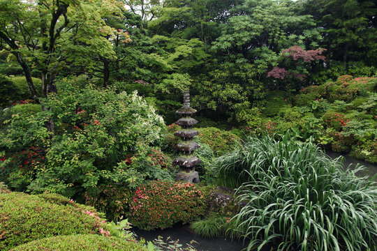 Flamboyant "Shoyo-en" japanese garden in NIkko, Japan