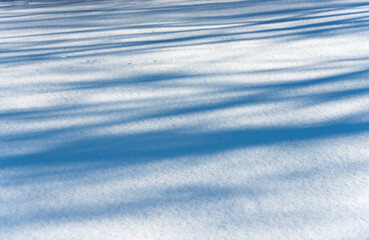 snow with shadows 