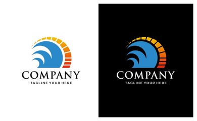 speed silhouette internet. abstract symbol speed logo design icon. vector on a black and white background.