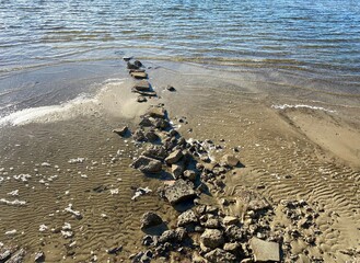 Rocks in the sand