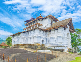 The unique Lankathilaka Vihara temple in , Udunuwara, Sri Lanka.