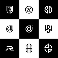 Initial Set of monogram logo design inspiration