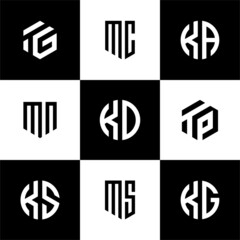 Initial Set of monogram logo design inspiration