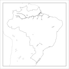 ブラジルの地図です。